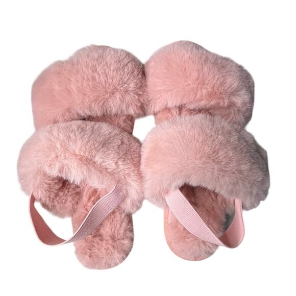 Sun + Stone Fluffy Sandal Emmaa Blush Pink Size 7M - Picture 1 of 6